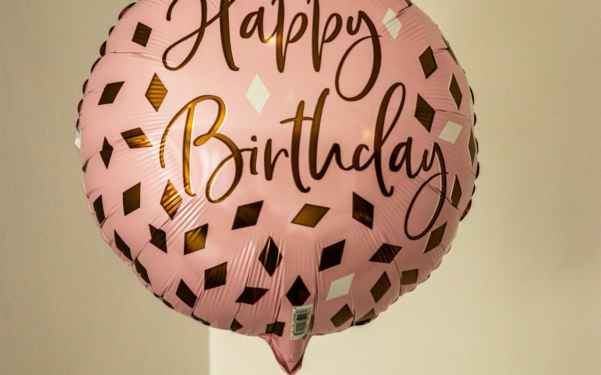 a couple of balloons that are on a table